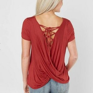Daytrip lace-up back top